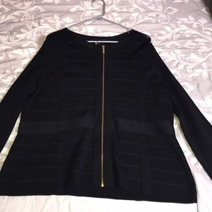 Black Nylon / Rayon shirt